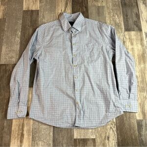 Scott Barber Mens Dress Shirt, Large, Blue